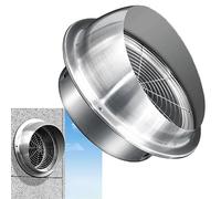 Stainless Steel Round Exhaust Hood Vent 150mm 180mm 200mm - Durable Wall Duct Outlet with Mesh Cap for Efficient Outdoor Air Ventilation and Exhaust Solutions