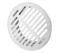 Stainless Steel Round Floor Drain Cover Grid Drain Guard for Balcony Roof Rain Pipe Anti Clogging Outdoor Gully Grate Silver(Ø90mm)
