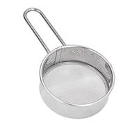 Stainless Steel Round Flour Sieve 40 Mesh Professional Small Flour Strainer for Home Bakeries Cake Shops One Flour Sieve
