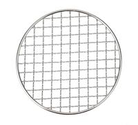Stainless Steel Round Grill Net for Korean BBQ, Non-Stick Mesh Plate for Grilling Beef Chicken Fish Vegetables, Stable Crossed Wire Design for Even Airflow and Cooling(150MM)