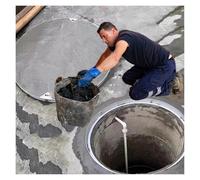 Stainless Steel Round Manhole Cover for Outdoor Use, Heavy Duty Decorative Lid for Garden Stormwater Drainage, Invisible Recessed Inspection Cover (Dia 840mm)