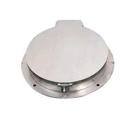 Stainless Steel Round Manhole Cover with Lock Inspection Lid & Frame for Outdoor Tanks & Pits 50cm 20in Heavy Duty Metal Access Cover