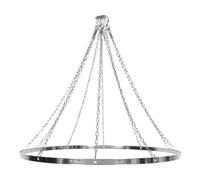 Stainless Steel Round Metal Hanging Ring with Mirror Finish | Polished Inner Diameter for Snag-free Gliding, Stable Installation, for Commercial Spaces and Events