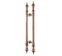 Stainless Steel Round Pole Bar Handles, Commercial Large Door Handle, Double-Sided Pull Handle for Commercial Entryways, Offices, and Residences