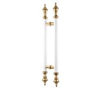 Stainless Steel Round Pole Bar Handles, Commercial Large Door Handle, Double-Sided Pull Handle for Commercial Entryways, Offices, and Residences