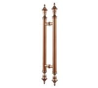Stainless Steel Round Pole Bar Handles, Commercial Large Door Handle, Double-Sided Pull Handle for Commercial Entryways, Offices, and Residences