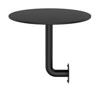 Stainless Steel Round Pub Bar Table - Wall-Mounted Cocktail Table for Space Saving, Kitchen Breakfast, Dining, Small Sofa Side & Versatile End Table