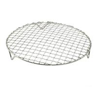 Stainless Steel Round Rack for Air Fryer Designed to Fit Standard Round Baskets and Enable Consistent Multi Function Cooking (25cm)