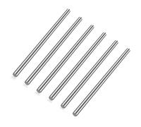 Stainless Steel Round Rods | Silver 3mm x 100/200/300/500mm, 6 Pcs: Metal Working DIY, Shafts(3X100Mm)