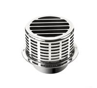 Stainless Steel Round Soffit Vent Cover with Insect Mesh for Wall Air Ventilation - 15cm Exterior Grille(B)