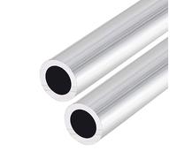 Stainless Steel Round Tubing 2pcs 6063 Aluminum Round Tubes 20mm Dia, Aluminium Alloy Tubing Pipe Seamless Aluminum Straight DIY, Metal Tube Pipe OD 20x1mm Wall/20x2mm/20x3mm/20x5mm, 500