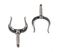 Stainless Steel Rowlock, 2 Pcs Marine Grade Oar Lock with Secure Clamp for Row Boat Dinghy Kayak Canoe, Side Mount Paddle Fork