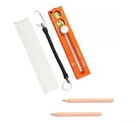 Stainless Steel Rule 29cm with Level Bubble for Carpentry(orange)
