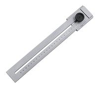 Stainless Steel Ruler, 0-250mm Stainless Steel Ruler Metal Ruler Scribing Marking Gauge Cut Scraper Ruler for Woodworking Measuring
