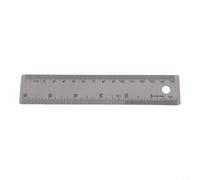 Stainless Steel Ruler 12 Inch Anti-Slip Cork Base Metal Rule Clear Etched Markings for Architecture Engineering Students Home Workshop Accurate Measurement(20cm/8 inches)