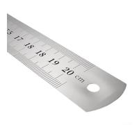 Stainless Steel Ruler 30cm with Etched Markings, Thickened Metal Straight | Stainless Steel RulerMetal Straight EdgeEtched Measurement ScaleDrafting And Drawing ToolWoodworking Measuring(20cm)
