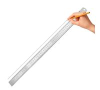 Stainless Steel Ruler: Precision Measuring Instrument, Metal Drawing, Engineering Ruler | Metric and Imperial Markings for Drawing, Architecture, Art,