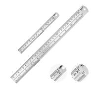 Stainless Steel Ruler Set, 30cm and 15cm Metal Rulers | Metal Rulers Durable Heavy-Duty Construction, for Measuring, Drafting, Crafting and Office Use