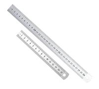 Stainless Steel Ruler Set Metal Ruler 30CM Steel Rule Heavy Duty Metal Rulers for Cutting Straight Edge for Architects Artists Designers Classroom Office Measuring 15CM