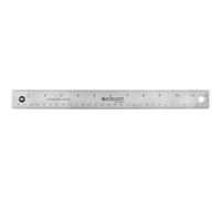 Stainless Steel Ruler W/Non-Slip Cork Back 12"-Silver