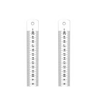 Stainless Steel Rulers, 2PCS 20cm Metric and Imperial Precision Ruler, Long Office Ruler, Table Metric Imperial Dual Marking Rulers, Precision Engineering Ruler For School Office Engineering