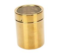 Stainless Steel Rust Resistance Gold Fine Mesh Powder Sugar Shaker Powder Shaker Powder Sugar Shaker Duster Kitchen Supplies
