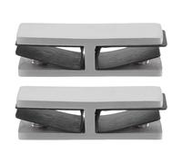 Stainless Steel s Railing Clamps 2 Pack Brushed h 180° Fixing Clips for 10 12mm Panels Support for Outdoor Balconies & Terraces