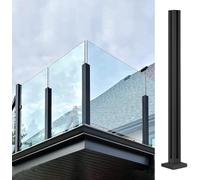 Stainless Steel s Railing Post for Outdoor Patio Balcony Pool Black Corner Post 105 cm/41.3 inches Safe BER for Dec ands