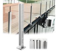 Stainless Steel s Railing Post System for 10-12mm s, 304 Balustrade il, 80-105cm Adjustable Middle, Corner, End Post, Silver h, & Stylish Design