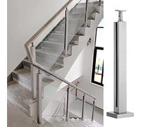 Stainless Steel s Railing PostAdjustable Angle Support for& Terrace 95cm (37.4 inches) Gray esignIdeal for Modern Home Decor