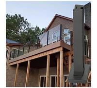 Stainless Steel s Railing PostBlack s Holders & Baluster Clamps for Indoor/Outdoor Dec Floor Mounted CommercialGrade Railing Supports