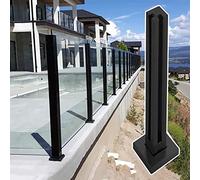 Stainless Steel s Railing Posts Balustrade Post Windproof s Panel Clamp s Fence Support for Outdoor Dec & Patios