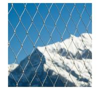 Stainless Steel Safe Netting 1.5x7m - 10cm/2mm Wire Mesh for Stair Railing Balcony Football Field & Garden Outdoor Protect Solut