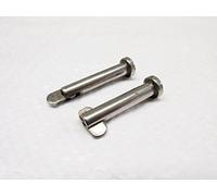Stainless Steel Safety Clevis Pins 8MM x 28MM X2 (Drop Nose Retaining Hinge)