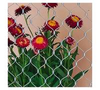 Stainless Steel Safety Mesh Net for Stairs - 5cm Mesh Holes 2mm Wire Diameter Protection Barrier (1.5x1.5m / 4.9x4.9ft) - Ideal for Kids & Pets