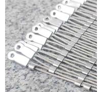 Stainless Steel Safety Net 304 Garden Mesh for Climbing Plants 10cm Grid 1.5mm Thickness 4x4m (13.1x13.1ft) Durable Protective Netting for Outdoor Use