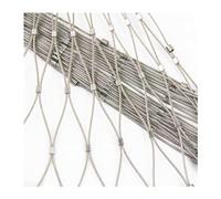 Stainless Steel Safety Net in X-Shape with Carabiner Hook Adjustable 2.5mm Rope Diameter Expandable Railing Fill Net 25m x 82.02ft Durable Perfect for Outdoor Use