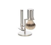 Stainless Steel Safety Shaving Kit Brush Mühle Rocca (x3) Argenté TU