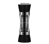 Stainless Steel Salt and Pepper Grinder 2 in 1 Manual Mill with Adjustable Grinding Mechanism for Coarse to Fine Spices in a Compact Design (C)