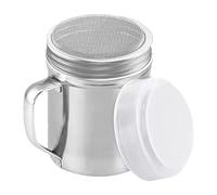 Stainless Steel Salt Shaker for the Kitchen, Salt Dispenser with Dustproof Lid, Storage Container with Handle for Baking, Camping, Travel, Table Companion for Coffee, Sugar, Flour