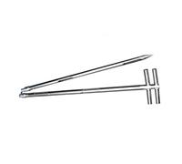 Stainless Steel Sampling Probe, Foldable Grain Sampling Probe, Double Tube Layered Rotary Granule Sampler,for Grains, Fertilizers, Powders