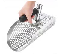 Stainless Steel Sand Scoop For Metal Detecting, Shovel Sand Sifter For Beach, Metal Detector Accessories, Digging Tools For Sand Sifting And Treasure Hunting