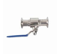 Stainless Steel Sanitary Ball Valve | Quick Connect Ferrule for Easy Installation | Oxidation Mitigating Valve for Water/Formulation/Dairy | 1.6MPA, 150°C (OD 32mm/1.26in)