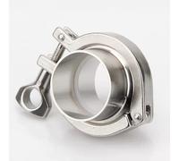 Stainless Steel Sanitary Flange Pipe Weld Ferrule Kit with Tri Clamp and Gasket - 304 SS(159mmx183mm)