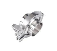 Stainless Steel Sanitary Flange Pipe Weld Ferrule Set with Tri Clamp and Gasket - Heavy Duty 304 SS(63mmx77.5mm)