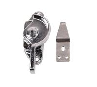 Stainless Steel Sash Lock Sliding Door Catch Crescent Fastener Window Accessories for Office, Toilet, Bathroom, Bedroom(Right)