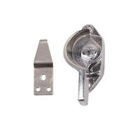 Stainless Steel Sash Lock Sliding Door Catch Crescent Fastener Window Accessories for Office, Toilet, Bathroom, Bedroom(Left)