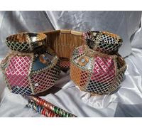 Stainless Steel Satrangi Jaago Essentials For Punjabi Wedding,Combo Jaggo with Danda,Indhoni,Chaj And sticks,Phulkari Jaggo,Phulkari Bride Groom Family Jaggo Props