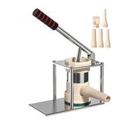 Stainless Steel Sausage Stuffer - Sausage Stuffer, Meat Stuffing Machine | Horizontal Sausage Maker, Manual Meat Filling Machine, Home Sausage Stuffing Machine with Stuffing Nozzles for Hot Dog