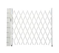 Stainless Steel Scissor Door, Folding Security Gate, Retractable Traffic Barricade, Connectable Accordion Gate with Casters